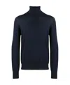 Brunello Cucinelli Knit Turtleneck Sweater Ribbed Cuffs In Black