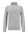 Brunello Cucinelli Wool Blend Turtleneck Sweater In Gray