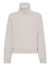 Brunello Cucinelli Turtleneck Ribbed Sweater