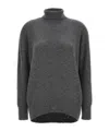 Brunello Cucinelli Sequin-embellished Roll-neck Jumper In Black