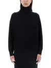 Brunello Cucinelli Women's Turtleneck Jersey Sweater In Black