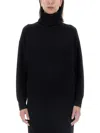 Brunello Cucinelli Women's Turtleneck Jersey Sweater In Black