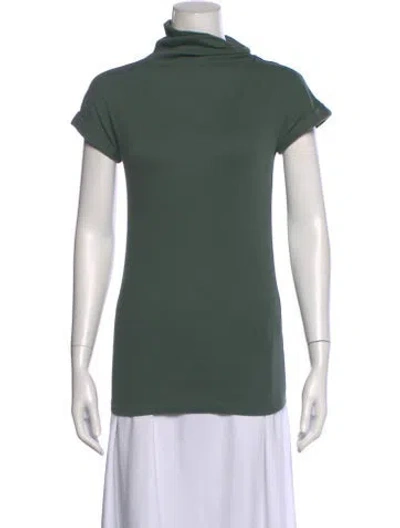 Pre-owned Brunello Cucinelli Turtleneck Short Sleeve T-shirt In Green