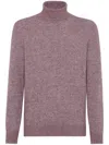 Brunello Cucinelli Alpaca-blend Flecked Rollneck Sweater