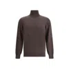 Brunello Cucinelli Turtleneck Sweater In Brown