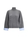 Brunello Cucinelli High Collar Knit Sweater