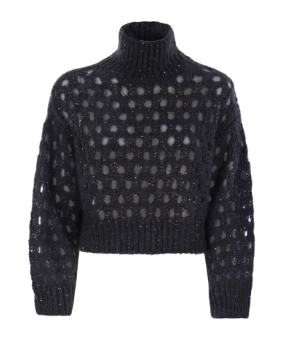 Brunello Cucinelli Turtleneck Sweater In Black