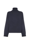 Brunello Cucinelli Women English Rib Turtle-neck Sweater In Black