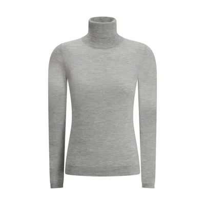 Brunello Cucinelli Turtleneck Sweater In Gray