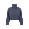 Brunello Cucinelli Turtleneck Sweater Women In Gray