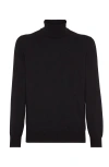 Brunello Cucinelli Turtleneck Sweater In Black