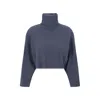 Brunello Cucinelli Turtleneck Sweater Women In Blue