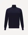 Brunello Cucinelli Turtleneck Sweater In Blue
