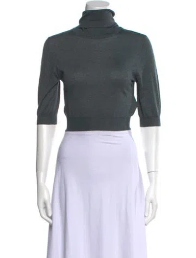 Pre-owned Brunello Cucinelli Turtleneck Sweater In Blue