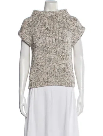 Pre-owned Brunello Cucinelli Turtleneck Sweater In Blue