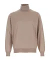 Brunello Cucinelli Turtleneck Sweater In Brown