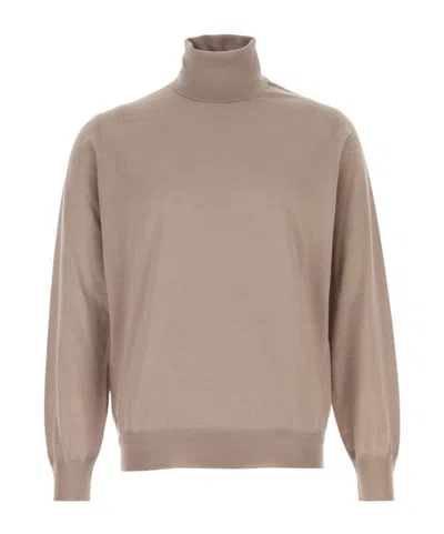 Brunello Cucinelli Turtleneck Sweater In Brown