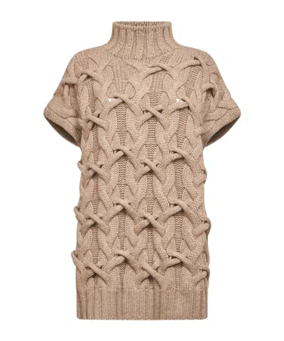 BRUNELLO CUCINELLI BRUNELLO CUCINELLI MOCK NECK KNITTED SWEATER