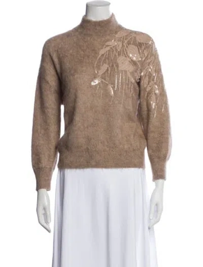 Pre-owned Brunello Cucinelli Turtleneck Sweater In Brown
