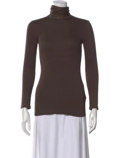 Pre-owned Brunello Cucinelli Turtleneck Sweater In Brown