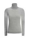 Brunello Cucinelli Women Turtleneck Sweater In Ciottolo