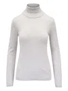 Brunello Cucinelli Long-sleeved Sweater In Gray