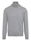 Brunello Cucinelli Brunelli Cucinelli Wool Cashmere Turtleneck Men In Gray