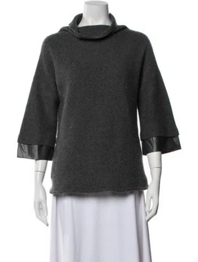 Pre-owned Brunello Cucinelli Turtleneck Sweater In Gray