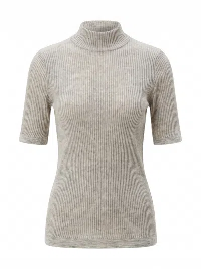 Brunello Cucinelli Turtleneck Sweater In Gray
