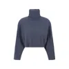 Brunello Cucinelli Turtleneck Sweater Women In Grey