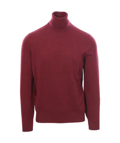 Brunello Cucinelli Turtleneck Sweater In Red