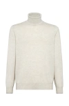 Brunello Cucinelli Cashmere Jumper In Stone Grey