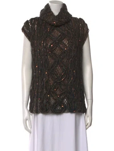 Pre-owned Brunello Cucinelli Turtleneck Sweater W/ Tags In Black