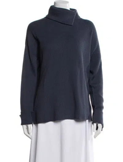 Pre-owned Brunello Cucinelli Turtleneck Sweater W/ Tags In Blue