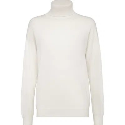 Brunello Cucinelli Turtleneck Sweater In White