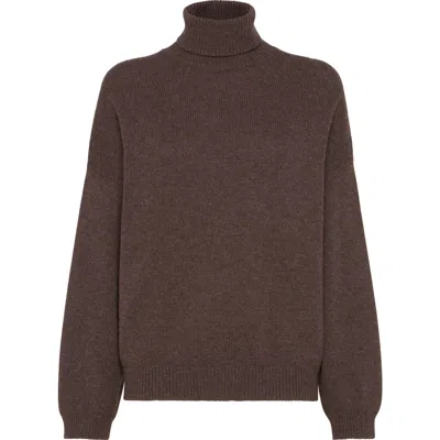 Brunello Cucinelli Turtleneck Sweater With Monili