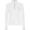 Brunello Cucinelli Techno Piqué Half-zip Sweatshirt In White
