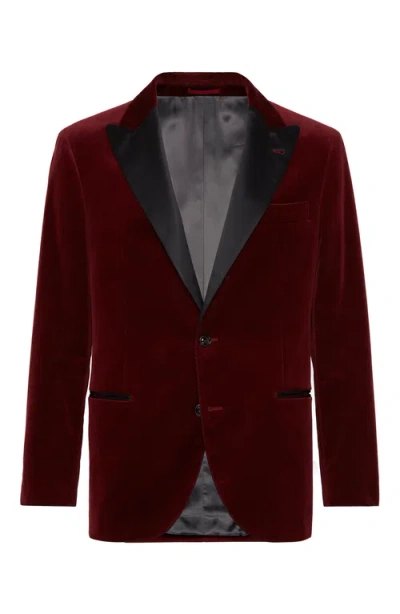 Brunello Cucinelli Tuxedo Jacket In Wine