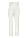 Brunello Cucinelli Tuxedo Pants In White