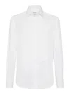 Brunello Cucinelli Tuxedo Shirt In White