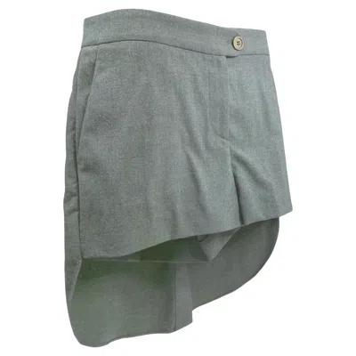 Pre-owned Brunello Cucinelli Tuxedo Tails Wool Tailored Grey Shorts 2010s In Gray