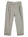 Brunello Cucinelli Tuxedo Trousers In Grey