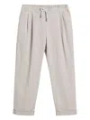 Brunello Cucinelli Tuxedo Trousers In Neutrals