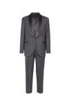 Brunello Cucinelli Tuxedo With Shawl Lapel In Grey
