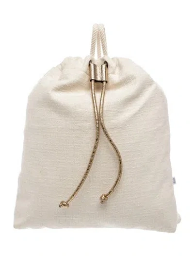 Pre-owned Brunello Cucinelli Tweed Backpack In Neutrals