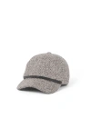 Brunello Cucinelli Tweed Baseball Cap With Monili In Brown
