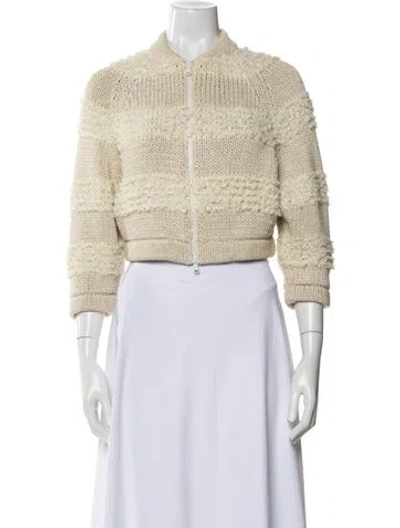 Pre-owned Brunello Cucinelli Tweed Pattern Jacket In Neutral