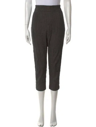 Pre-owned Brunello Cucinelli Tweed Pattern Straight Leg Pants In Gray