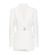 Brunello Cucinelli Women Linen Jacket With Belt And Precious Details In Beige