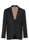 Brunello Cucinelli Houndstooth Blazer In Anthracite